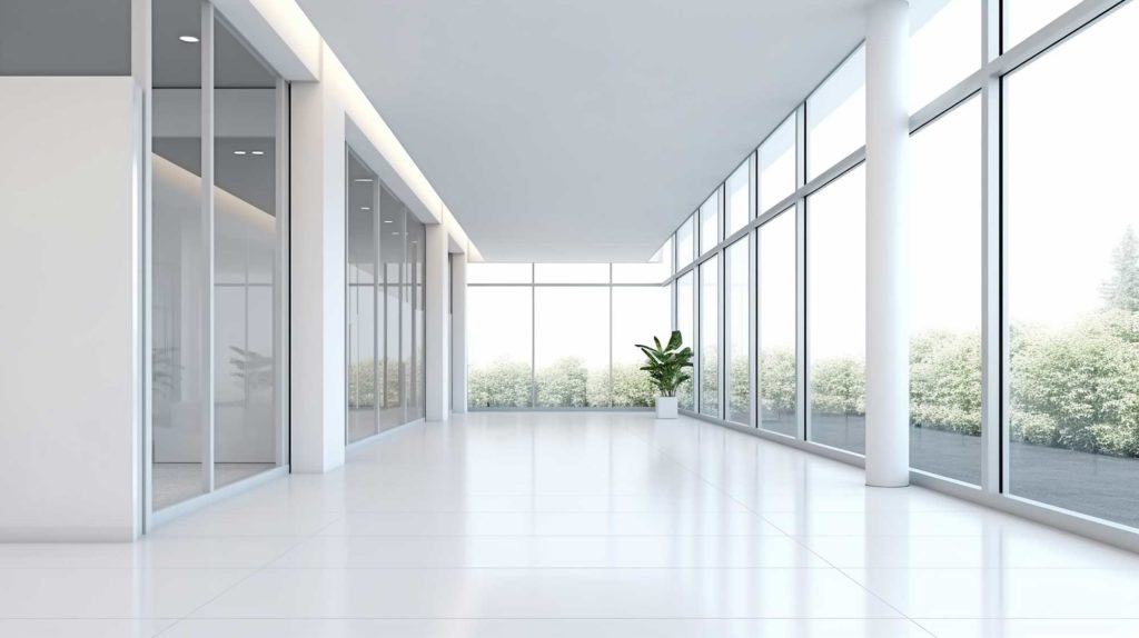 Un hall d'entrée impeccable grace au travail de RLS Facility, Une conciergerie d'immeuble à Genève et Neuchâtel